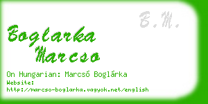 boglarka marcso business card